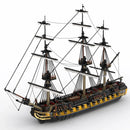 frigate brick set Royal navy warship model Admiralty full rigged ship buildings block kit