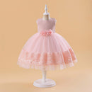 Children's Ball Gown Kids Lace Performance Wedding Birthday Party Flower Girls Dresses