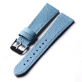 Handmade Glacier Blue Genuine Leather Strap Soft and Ultra-thin Head Bracelet