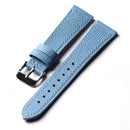 Handmade Glacier Blue Genuine Leather Strap Soft and Ultra-thin Head Bracelet