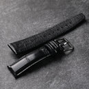 Handmade Strap 20MM 21MM 22MM Black Genuine Leather Soft Genuine Leather Strap for Mark Pilot Men's