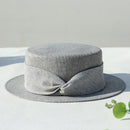Linen Flat Top Small Hat French Retro Women's Summer Outdoor Leisure Travel Visor