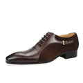 Men Dress Shoes Wedding Man Shoe Leather Genuine Luxury Brogue Handmade Formal Shoes