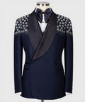 Tuxedos Slim Fit Shawl Lapel Male Prom Blazers 2 Pieces Sets