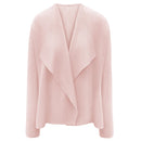 Pleats Fish Scale Pleated Long Sleeved Cardigan Short Jacket Women Casual Coats