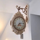 Double-sided Wall Clocks Art Decoration Clocks Living Room Elegant Clock Silent Luxury Wall Watch Aesthetic Decorations