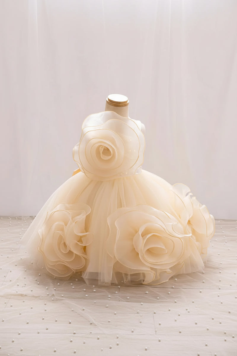 Floral Cream Colored Flower Girl Dresses Tan Flower Girl Dress Floral Cream Colored Flower Girl Dresses Tan Flower Girl Dress