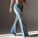 Flare Jeans Women Skinny High Waist Denim Pants Denim Trousers Retro