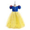 Girls Snow White Dress Kids Halloween Carnival Cosplay Princess Costume Children Christmas Party Clothes Dress Up