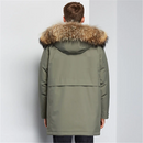 Winter Warm Men Casual Hooded Fur Collar Down Jacket
