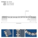 silver luxury crystal bride headpiece rhinestone bridal hair comb for women headband wedding hair accessories