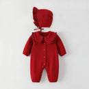 Baby Jumpsuit Autumn Outerwear Long Sleeved Princess Ruffle Collar Old Baby Clothing