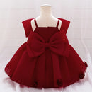 Baby girl pink sweet dress with girl dress and textured girl's clothing suitable for parties