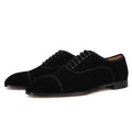 Velvet Handmade Men's Dress Shoes For Wedding And Party Formal Wear Leather Insole Lace-Up Oxfords