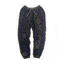 Spring Autumn Winter Man Tide Dark Punk Retro Knitted Spliced Pants