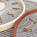 Simple clock wall clock Living room net red Modern cream transparent clock