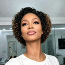 Curly Pixie Cut Wigs 13*4 Lace Front Wigs Human Hair Natural Short Hair