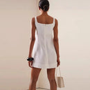 Woman Mini Dress Summer Dress Casual Sleeveless Pocket Dress