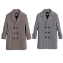 Winter Thick Warm Wool Coat Kids Windproof Outdoor Long Jacket Children Formal Birthday Party Woolen Coat