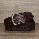 Luxury Design Men Belt Genuine Leather Individuality Pin Buckle Jeans Belts For Men's