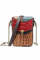 Women's Genuine Leather Crossbody Bag, Stylish Chain Shoulder Purse