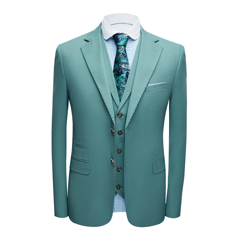 Men's Suits Green Men's Casual Suits Men's Wedding Dresses Large Size Men's Formal Suits