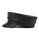 Genuine Leather Men's Cap Real Flat-top Duckbill Hat British Army Cap Classic Single Hat