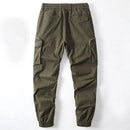 Mens Cargo pants Khaki Military Green Casual Slim Fit Jogging Trousers Male