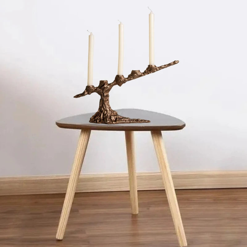 Resin Candle Holder Art Decorative Candle Holders Candlestick Home Decoration and Table Accessories