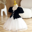 Girls Velvet Spanish Princess Dress for Baby Elegant Wedding Dresses Kids Vintage Ball Gown Children 1st Birthday Party
