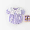 Baby Summer Thin Short Sleeved Jumpsuit Stylish Baby Girl
