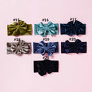 Big Hair Bows Girl Velvet Solid Headbands for Newborn Baby Girl Bowknot Sweet Kids Turban Children's Accessories Headwear