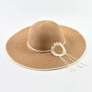 Summer Floppy Sun Hat For Women Wide Brim Oversized Beach Straw Hat Girls Seaside Travel Foldable UV Protection Cap