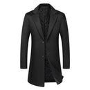 Handsome Woolen Coat Casual Thick Spandex Bamboo Wool & Blends