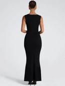 Sleeveless Maxi Dress For Woman Spring Summer Bodycon Club Party Long Dress