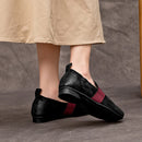 Retro Natural Leisure Soft Flats Ballet Summer  Square Toe Comfy Women Shoes