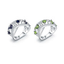 Jewels Light Luxury Design and High Grade Natural Diopside Prosperous Series 925 Silver Inlaid