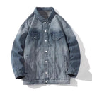 Spring Autumn Denim Jackets Men Cotton Casual Denim Outerwear Coats Mens Loose Jean Streetwear