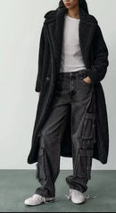 Shearling Long Coat Women Plush Teddy Jacket Women Thick Warm Winter Women's Coats