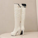 Women's Over-the-Knee Thigh-High Boots Elegant Tall Boots for Parties and Night Out