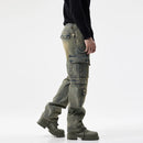 Retro Straight Leg Jeans Men's Autumn Winter Trousers Thickened Cotton Casual