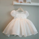 Baby Girls Beading Christening Gowns Chiffon Wedding Party Dresses for Newborn Birthday Kids 1-8 Years