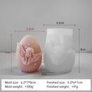 Easter Egg Candle Silicone Mold Angel Flower Embossment DIY Handmade Chocolate Baking Mould