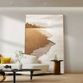 Modern living room with a large abstract painting on the wall, Obroi