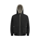 Quilted Jacket Men Autumn Winter Safari Style Loose Pleated Hooded Thick Outerwear Men