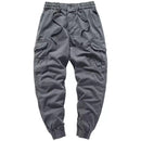 Autumn Tactical Cargo Pants Men Military Multi Pockets Black Casual Pants Hip Hop Streetwear Cotton Trousers Elastic Waist