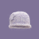 Handmade Flower Crimped Knitted Pullover Hats Women Autumn and Winter Travel Warm Versatile Retro Beanies