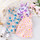 Flower Children Girls Overalls Kid Clothes Princess Strap Button Pockets Shortall Summer Infant Romper Jumpsuit