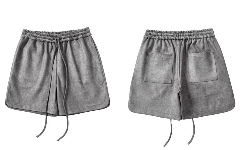 Mens Sports Shorts Streetwear Summer Casual Baggy Loose Punk Short Pants