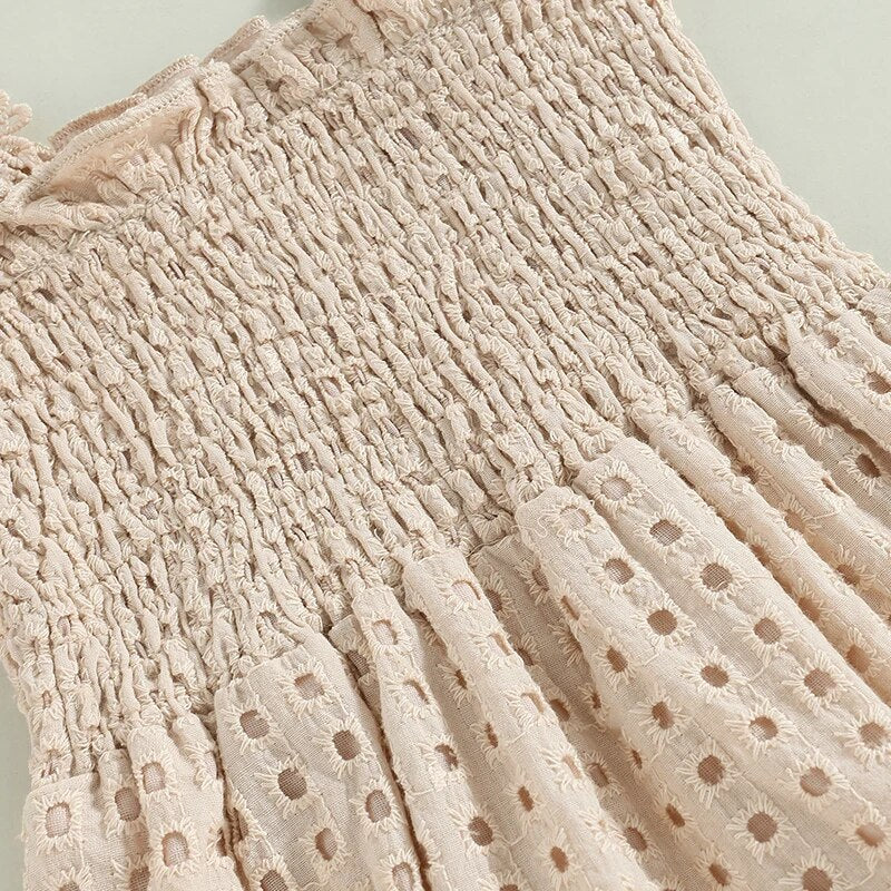 Lovely Princess Newborn Baby Girls Summer Rompers Clothes Lace Flower Strap Sleeveless Ruffles Hollow Rompers Jumpsuits Headband